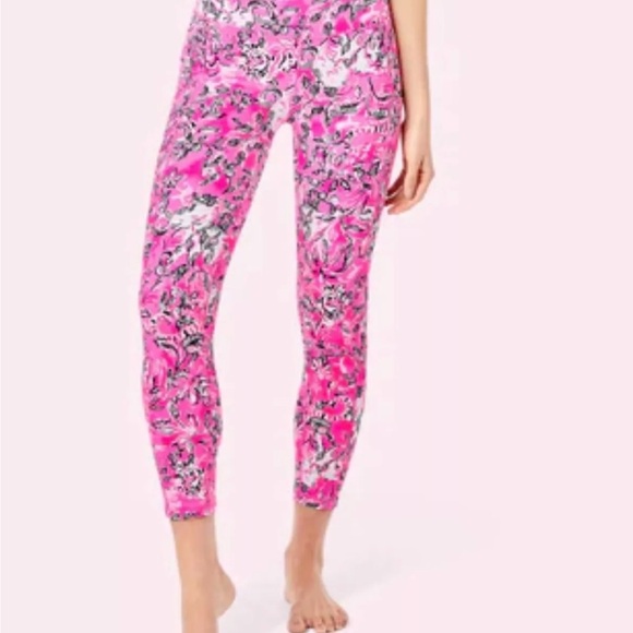 Lilly Pulitzer Mid Rise Legging “Purposefully Pink”, Sz S - Picture 5 of 5